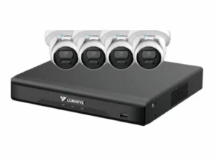 Luminys K54-4D1A2 LumiDeterrent bundle with 4-channel NVR and four 5MP turret cameras