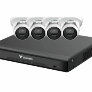 Luminys K54-4D1A2 LumiDeterrent bundle with 4-channel NVR and four 5MP turret cameras